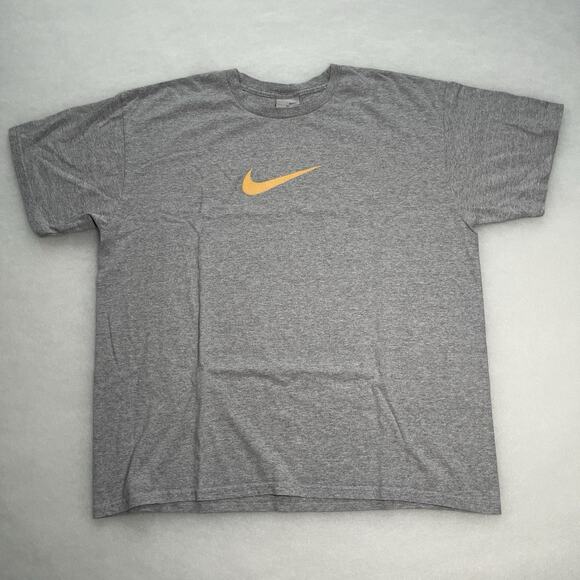 Nike Other - Y2K Nike Silver Tag Baggy Fit Grey Xl Men’s T-shirt Center Swoosh